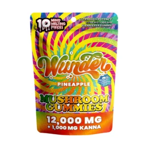 Wunder High Potency Mushroom Gummies + Kanna | Pineapple