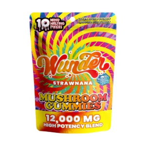 Wunder High Potency Mushroom Gummies | Strawnana