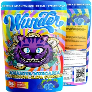 wunder amanita mascaria mushroom + kava gummies